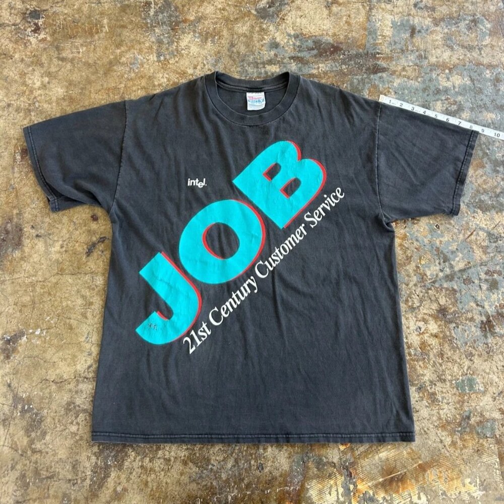 90s Vintage Intel Hanes Beefy T-shirt